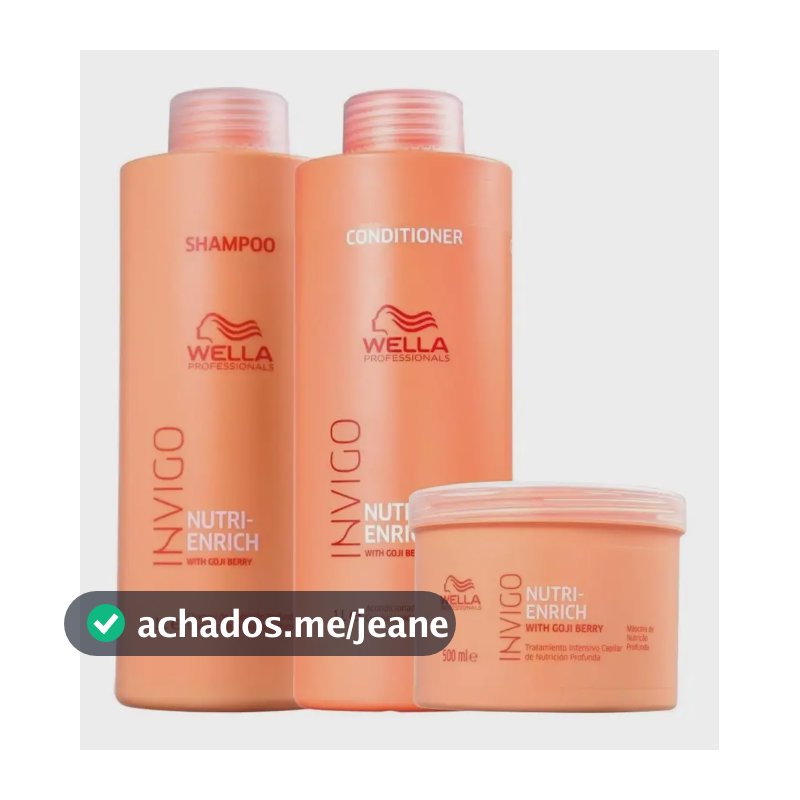 Wella Invigo Nutri Enrich Kit Sh + Cond + Másc. Original