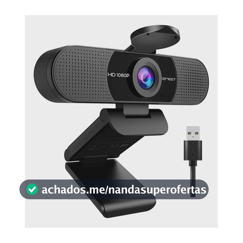 EMEET C960 Webcam 1080P Camera Para Pc Streaming Microfone Full HD Video Conferencia