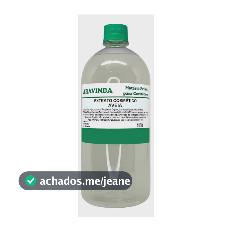 Extrato Glicólico Aveia Base Ideal Para Cosméticos Natural
