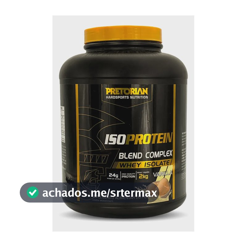 Whey Protein Isolado Iso Protein Blend Complex 2kg Pretorian Sabor Baunilha