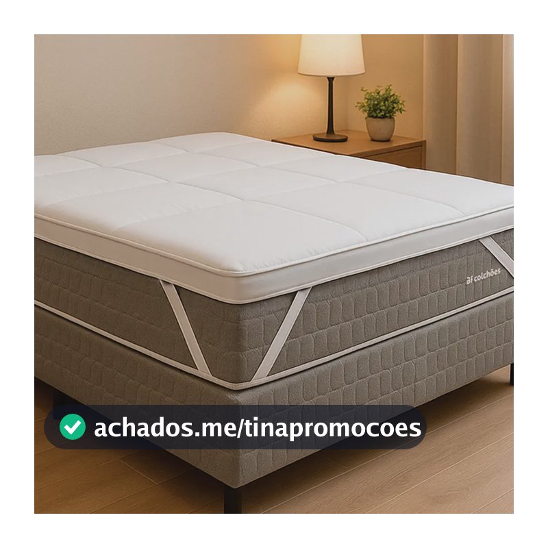 Pillow Top Manta Premium Casal Ultra Macio Fibra Siliconada