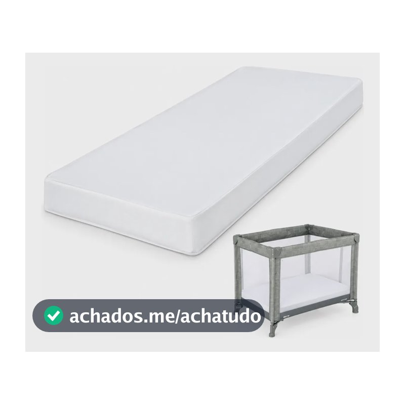 Colchão Chiqueirinho Berço Portátil 100x70 Impermeável D18