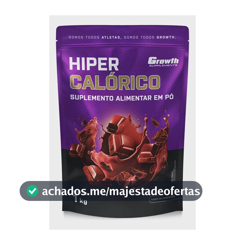 Hipercalórico 1kg Growth Supplements - Sabor Chocolate