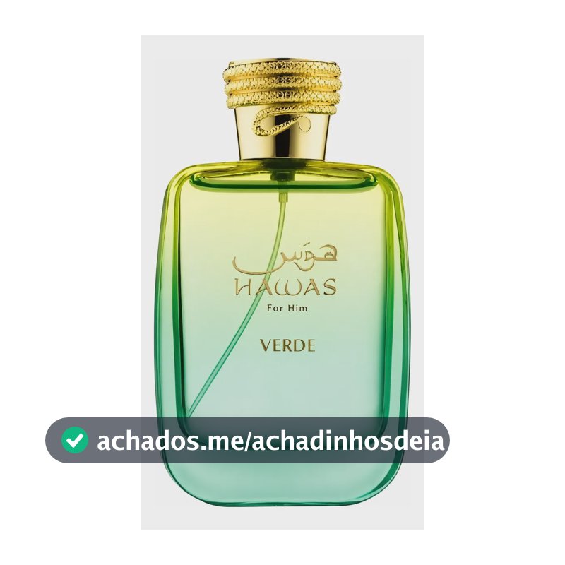 Perfume Rasasi Hawas Verde 100ml Lacrado Original Com Nf