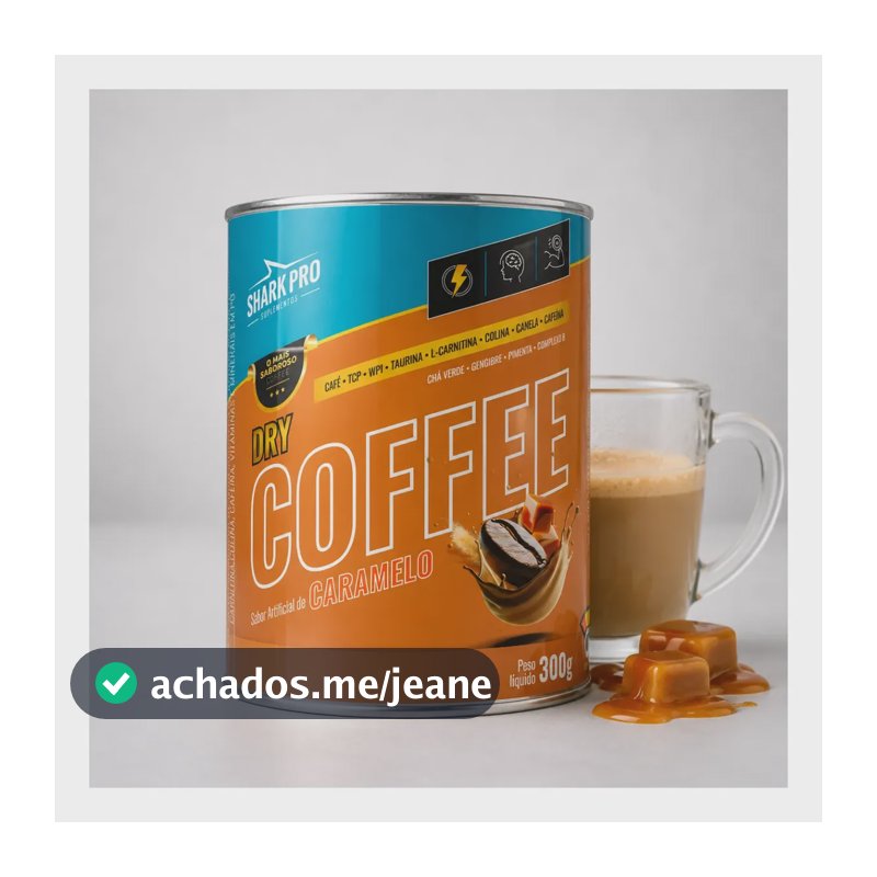 Dry Coffee Energy Full Shark Pro Supercafé Caramelo 300g Caramelo