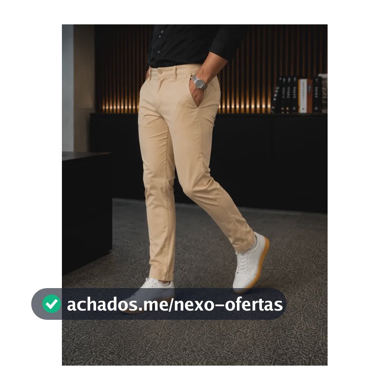 Calça Sarja Masculina Lycra Sport Fino Slim Bolso Embutido Bege Liso 44