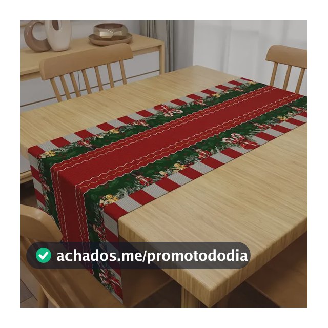Caminho Trilho De Mesa Decoração Natal Passadeira De Mesa Oxford 1,40x0,40m