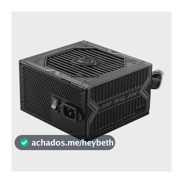 Fonte De Alimentação Para Pc Msi 80 Plus Bronze 650w Preto