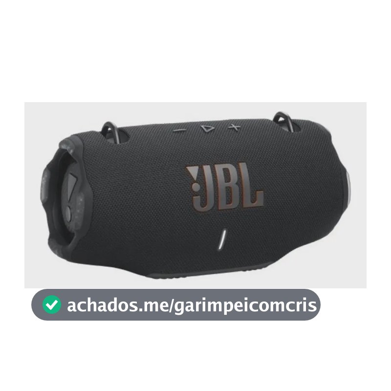 Caixa de Som Bluetooth Portátil Xtreme 4 JBL Cor Preta