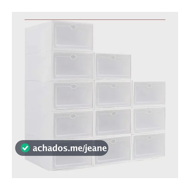 Kit 12 Caixa Organizadora Sapatos Tênis Empalhável Com Tampa