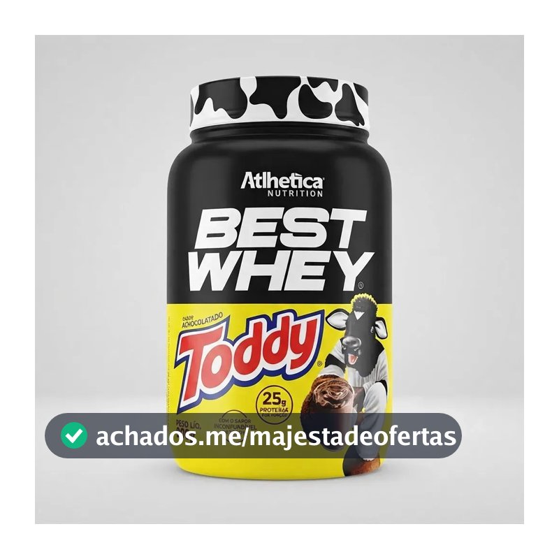 Proteína Atlhetica Nutrition Best Whey em pó sabor Toddy x 900g