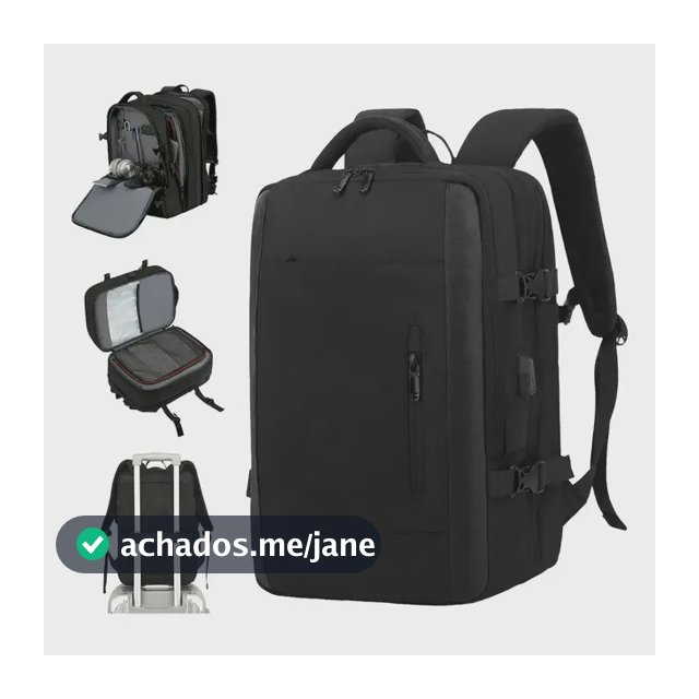 Mochila Viagem Executiva Grande Notebook Feminina Masculina
