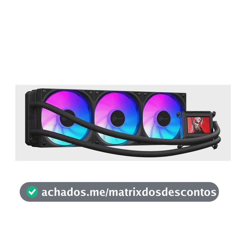 Watercooler Kalkan 360mm Argb Aura Lcd 360 Preto