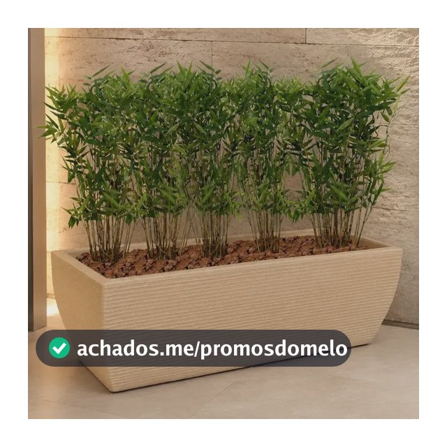 Vaso Jardineira Floreira Planta Plastico Polietileno 80x30