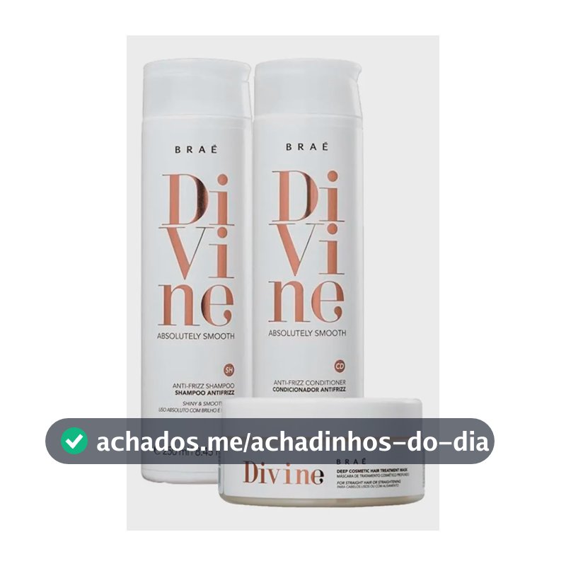 Braé Kit Divine Shampoo + Condicionador + Máscara