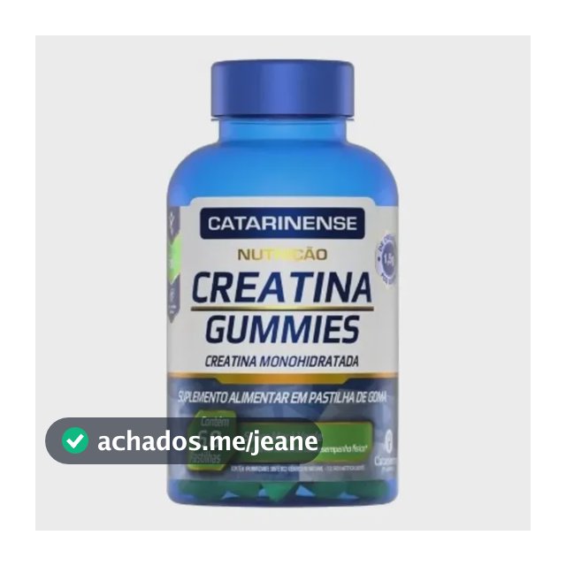 Creatina Gummies Nutrição Maça Verde 60 Un - Catarinense