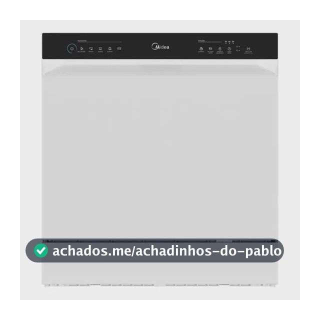 Lava Louças 8 Serviços Branco Touch Plus Midea