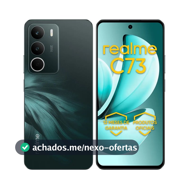 Celular Smartphone Realme C73 128gb 4gb Ram Dual Sim 120hz 6000mAh Verde