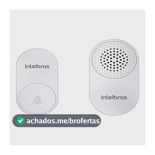 Campainha Cik 102 Sem Fio Sem Bateria Branco Intelbras Branco 127/220v
