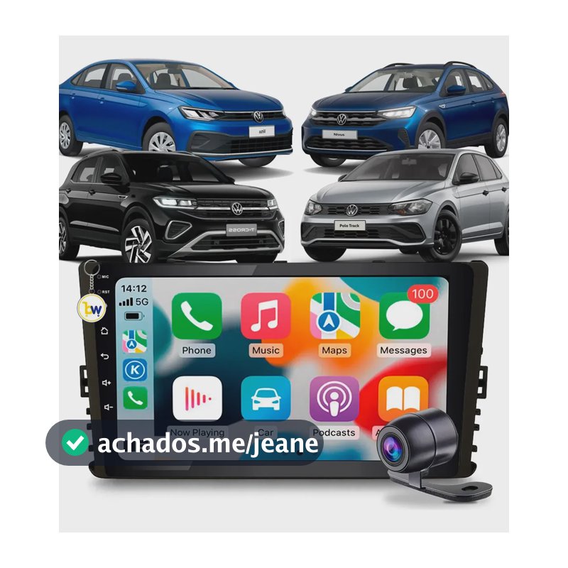 Kit Multimídia 9 Carplay Android Auto Polo Track 2023 A 2026