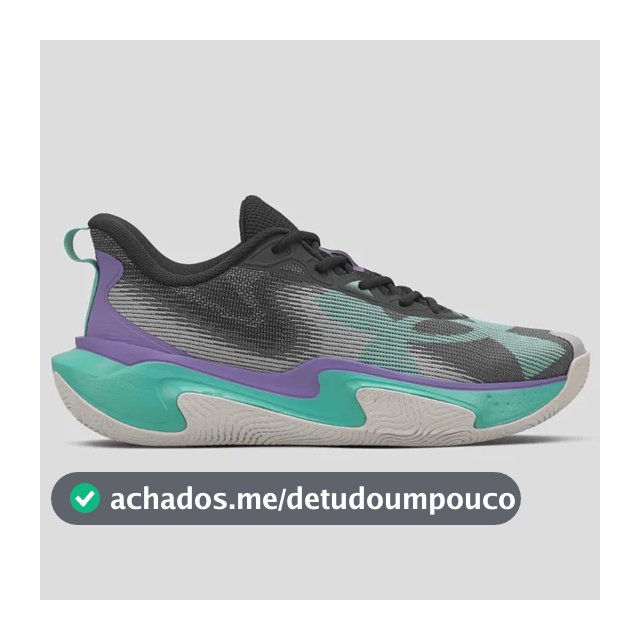 Tênis Masculino Layup Under Armour Black/purplhebe/grenmod Liso 43 Br