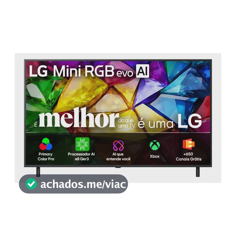 Smart TV 4K 55" LG Mini RGB evo AI MRGB85 2026
