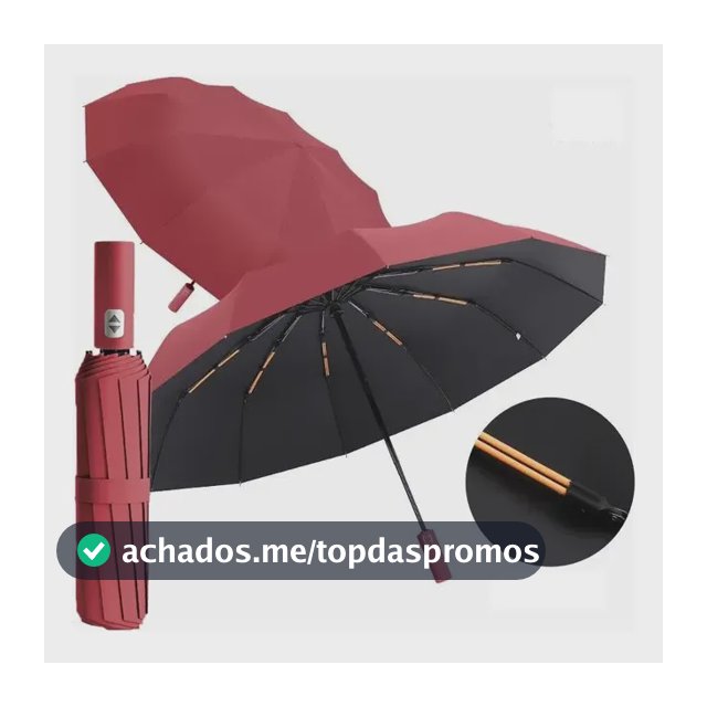 Guarda Chuva Automático Reforçado Vento Proteção Solar