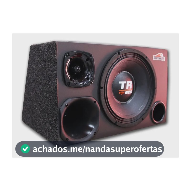 Caixa De Som Trio Woofer Triton 620 600 Trio Carro 820 W Rms