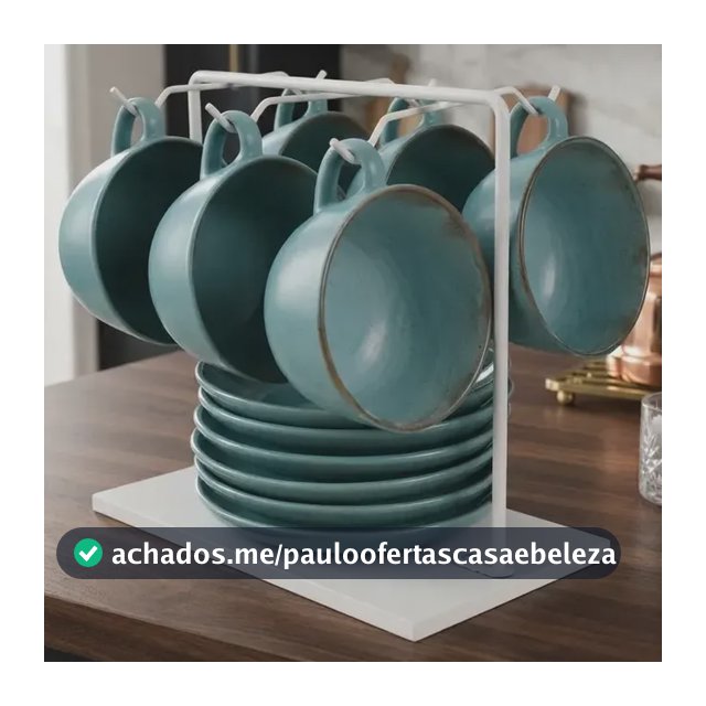 Suporte Organizador Para Xícaras De Café Chá Pires Branco