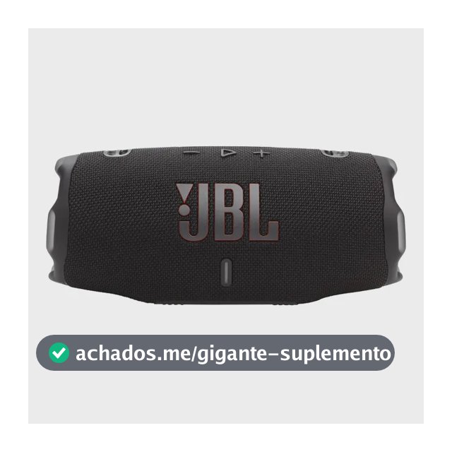 Caixa De Som Jbl Charge 6 Bluetooth Preto Original
