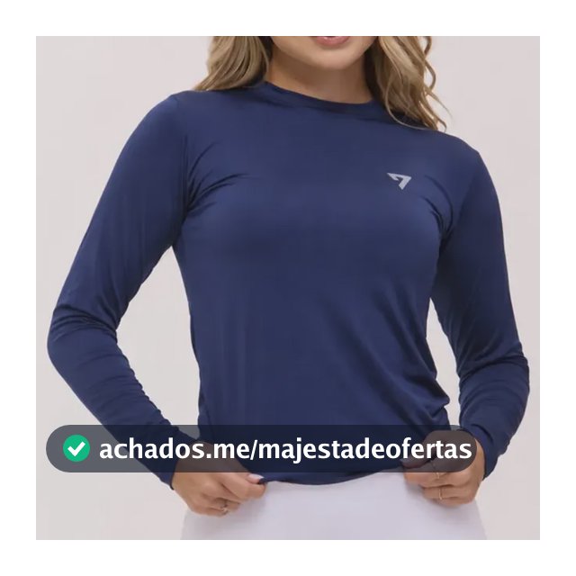 Camiseta Feminina Térmica Manga Longa Proteção Solar Uv
