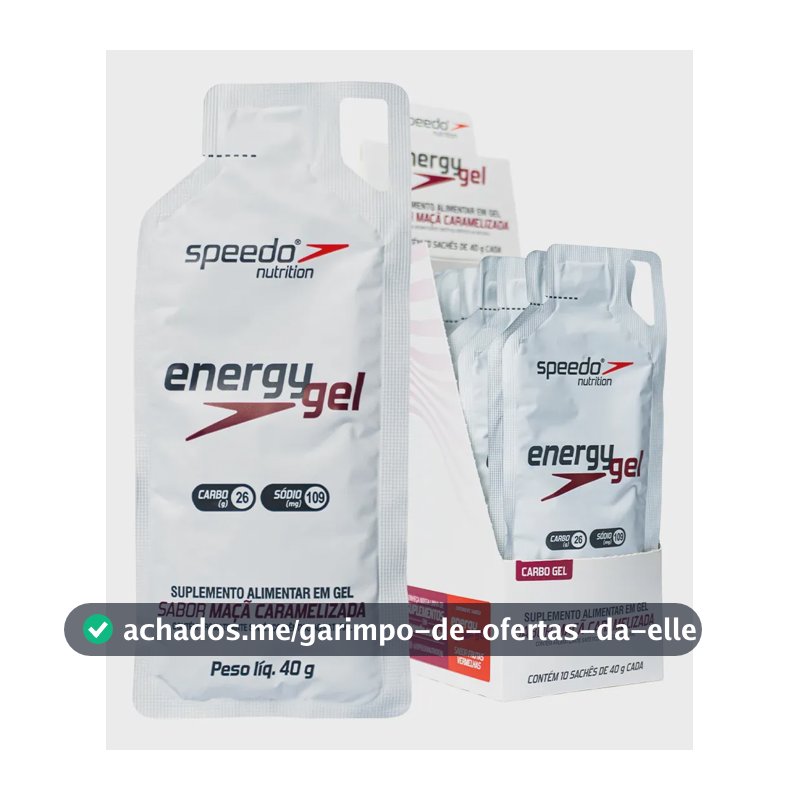 Gel Carboidrato Speedo Maçã Caramelizada Caixa 10 Unidades 40g