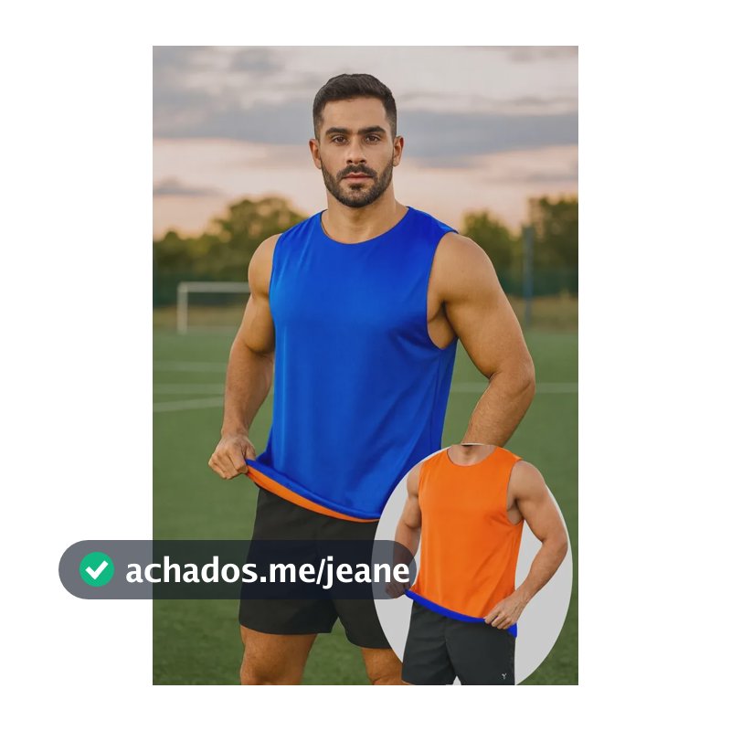 Kit 20 Coletes Dupla Face Lateral Fechada Tecido Premium Azul E Laranja Único Adulto