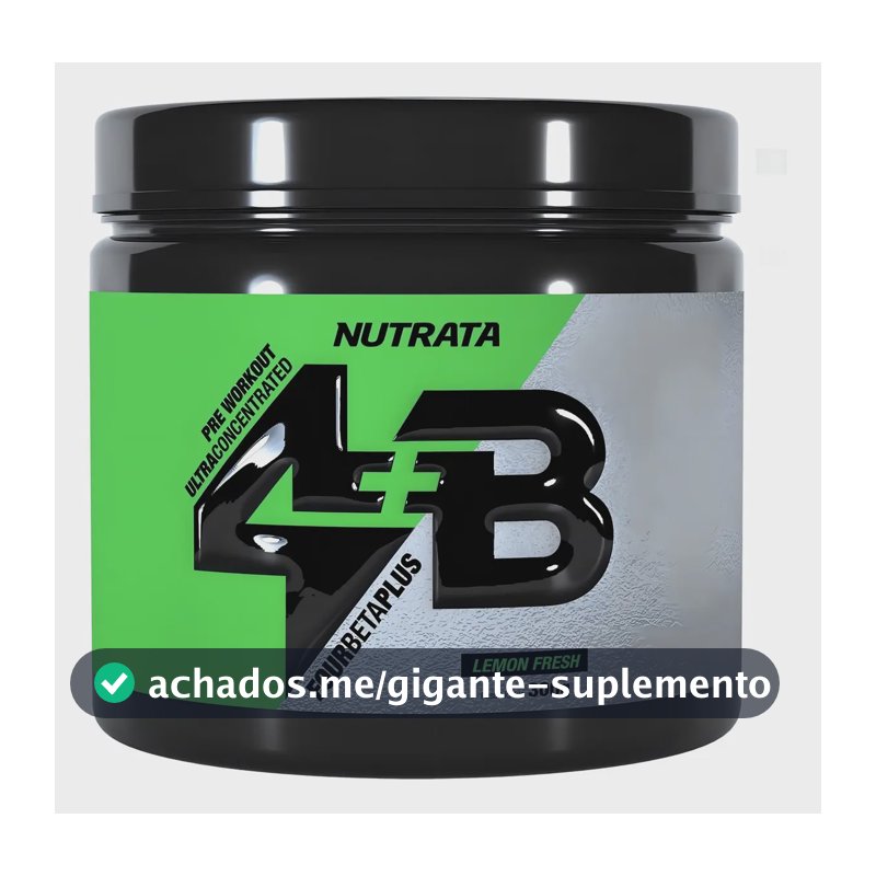 Suplemento alimentar Pré Treino 4B 300g Limão Nutrata