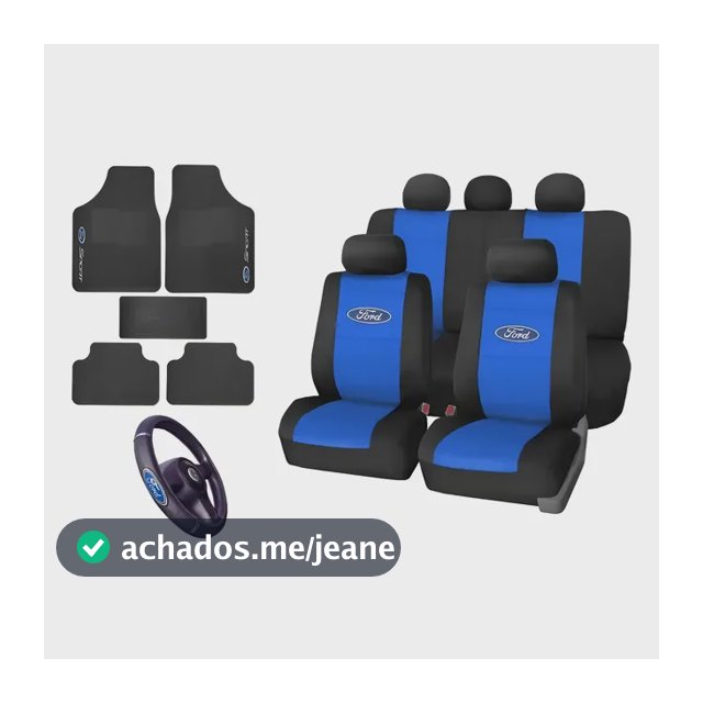 Kit Capa Banco Automotivo Couro Tapete Ka Todos Anos