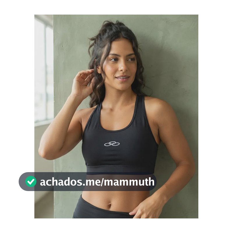 Top Feminino De Academia Olympikus Fitness Confortável Preto Preto M
