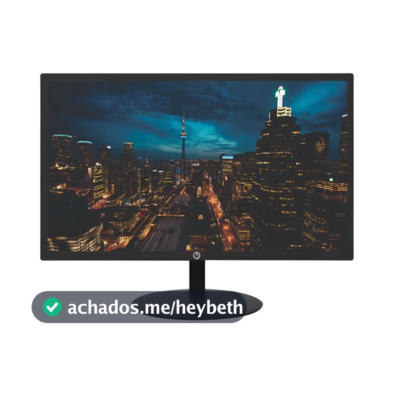 Monitor LED 20 Brazil PC 20WR - 1600x900, 75Hz, 5ms - HDMI/VGA - Preto