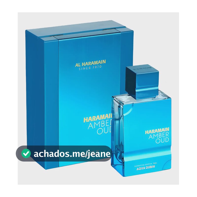 Perfume Al Haramain Amber Oud Aqua Dubai Eau de Parfum 100ml Original