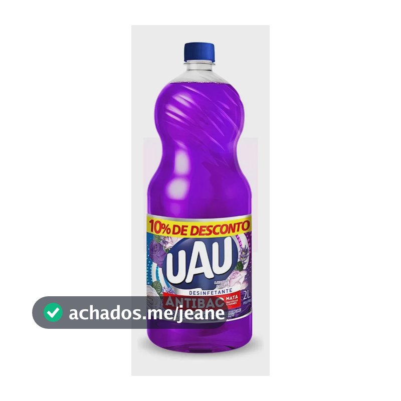 Desinfetante Antibac Lavanda E Rosas 2 Litro Uau
