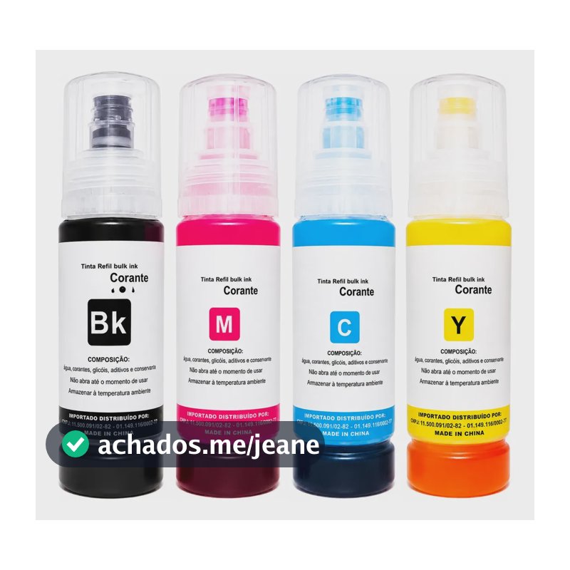 4 Tintas Para Epson L3250 L3150 L3210 L3110 L5190 L5290 T544 Diversas