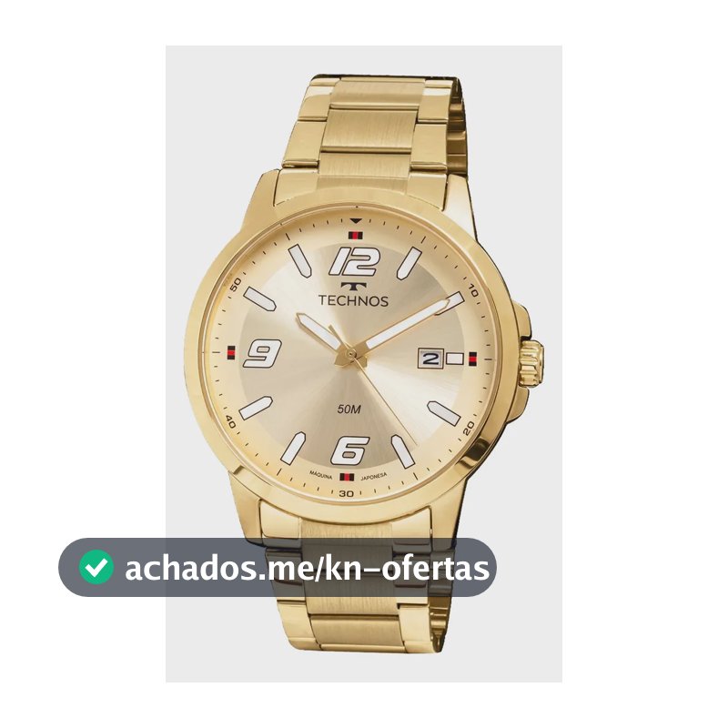 Relógio Technos Masculino Racer Dourado - 2315law/1x