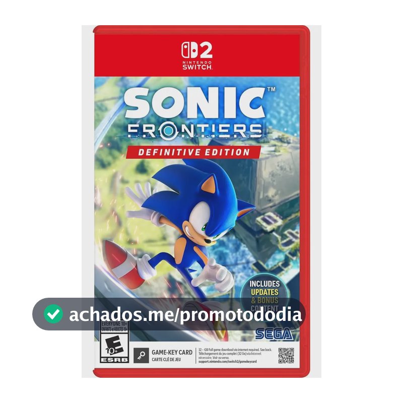 Jogo Sonic Frontiers Definitive Edition Switch 2