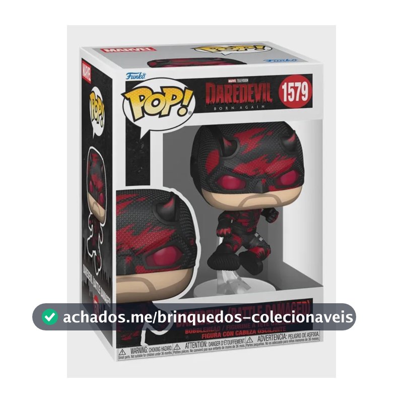 Boneco Funko Pop! Marvel Demolidor Renascido - Demolidor (Traje Danificado)