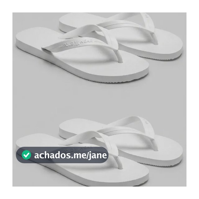 Kit 2 Chinelos Antiderrapantes Polo Wear Original Branco 43/44