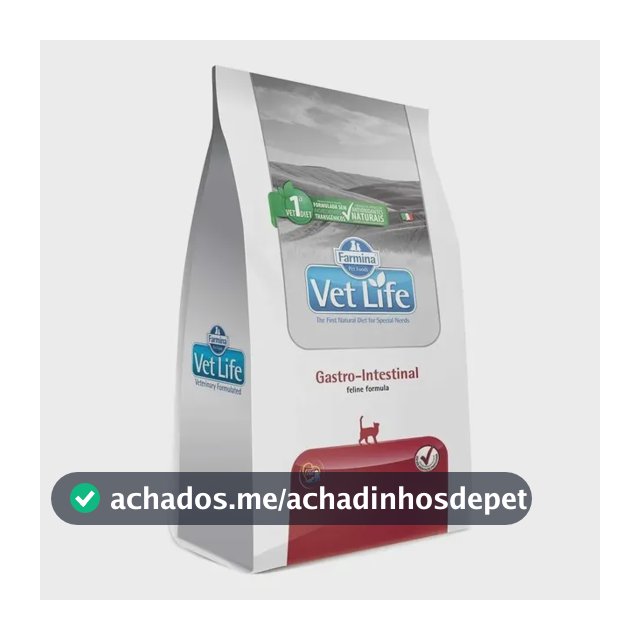 Ração Vet Life Natural Feline Gastro Intestinal 2kg
