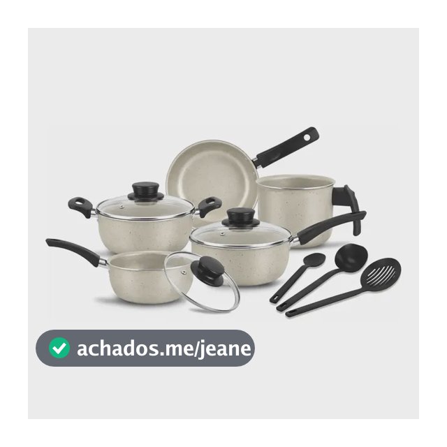 Jogo De Panela Antiaderente Conjunto Caçarola Kit 8 Peças Baunilha