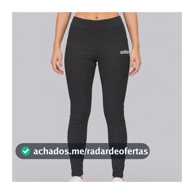 Calça Legging adidas Logo Linear Sj Feminina Preta