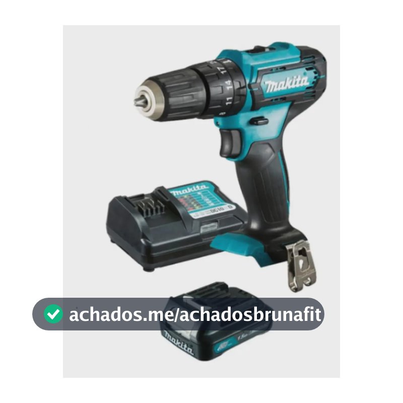 Kit Parafusadeira Furadeira De Impacto Hp333dwyx3 Makita Bateria 12V 1,5 Ah E carregador