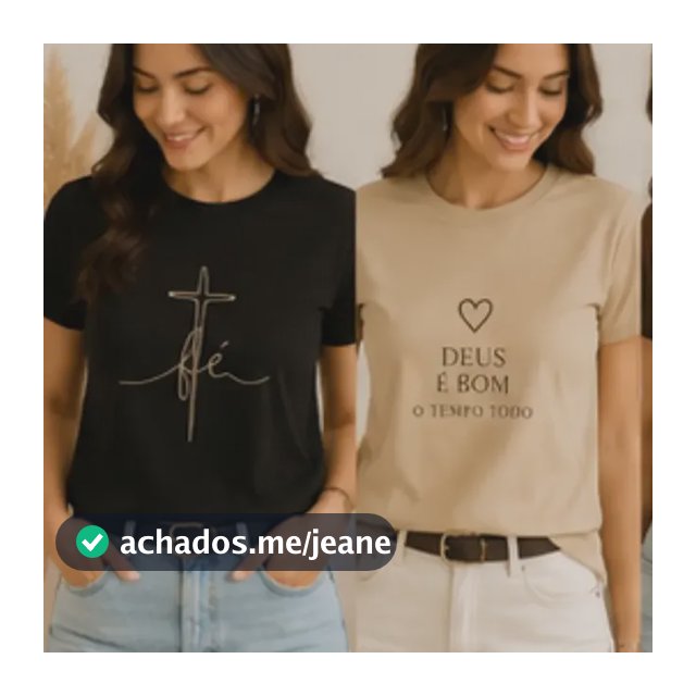 Kit 3 Camiseta Feminina Cristã Religiosa Algodão Premium