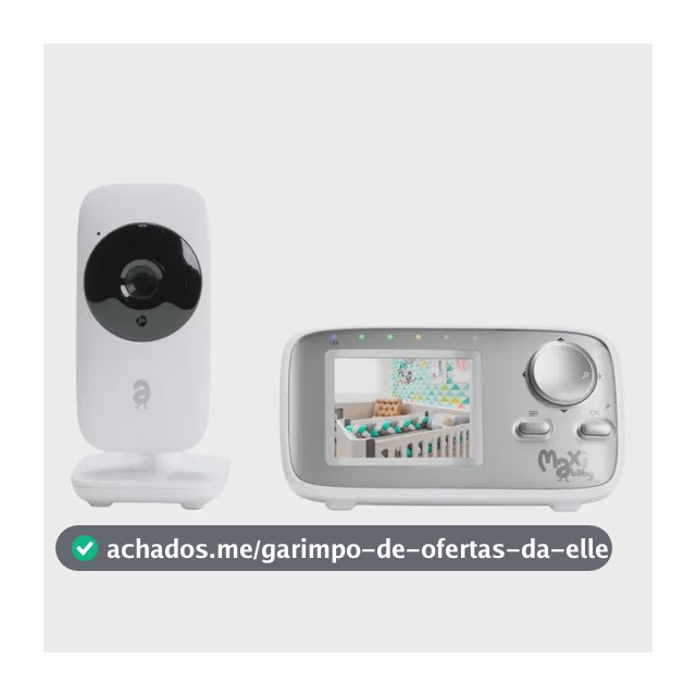 Babá Eletrônica Monitor 2.4 Sem Fio Zoom Baby On Maxi Baby